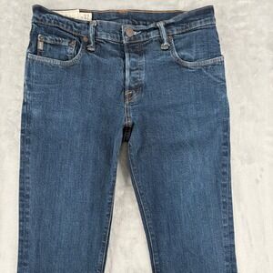 Abercrombie & Fitch Jeans Mens 32x30 (Fits 31x30) Blue Straight Leg Button Fly